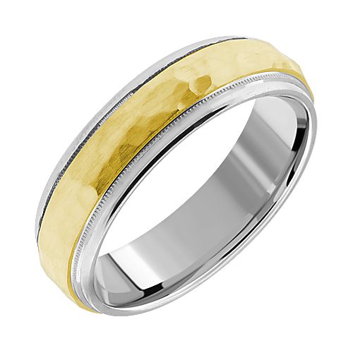 Hammered Wedding Band