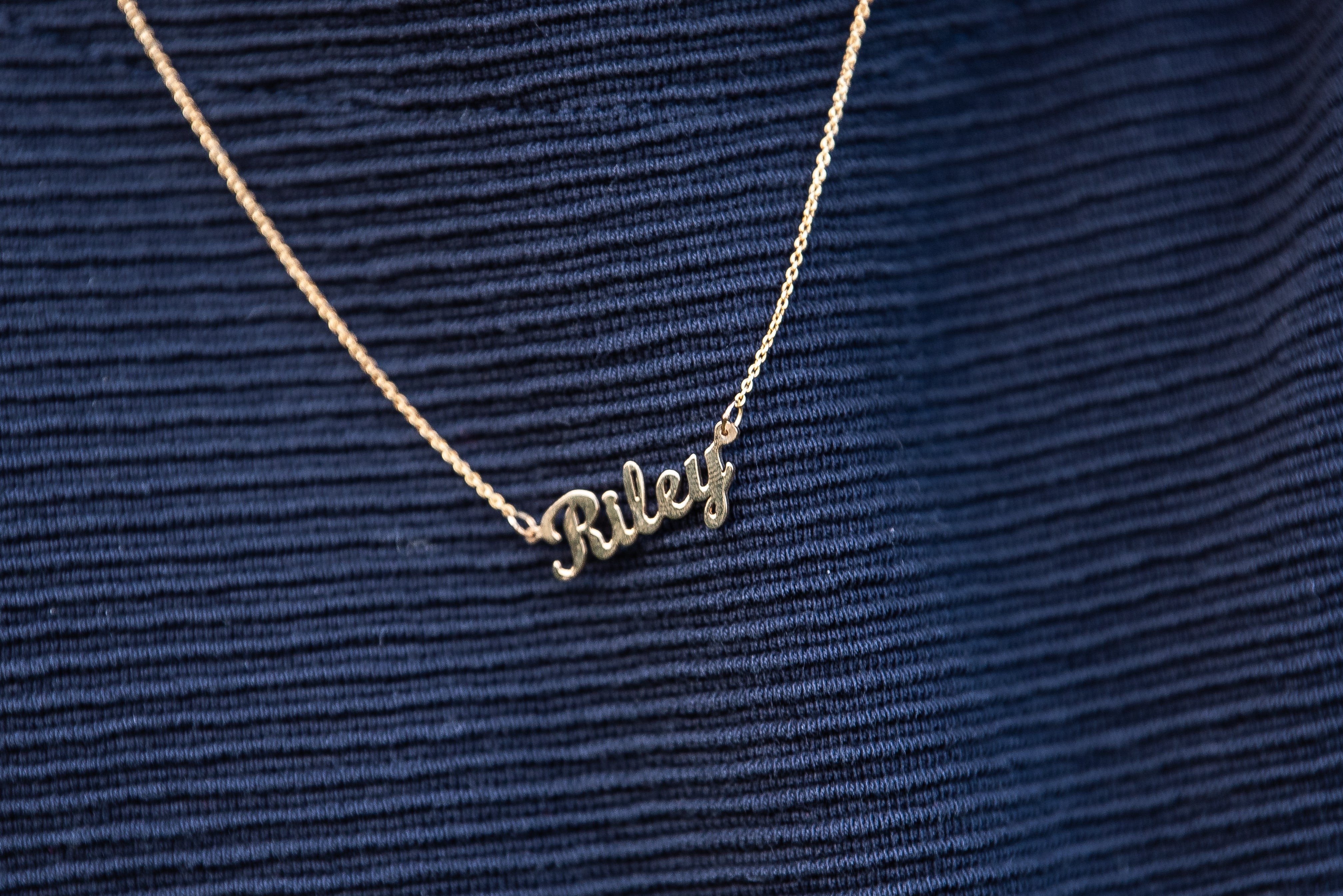 Riley Script Name Necklace