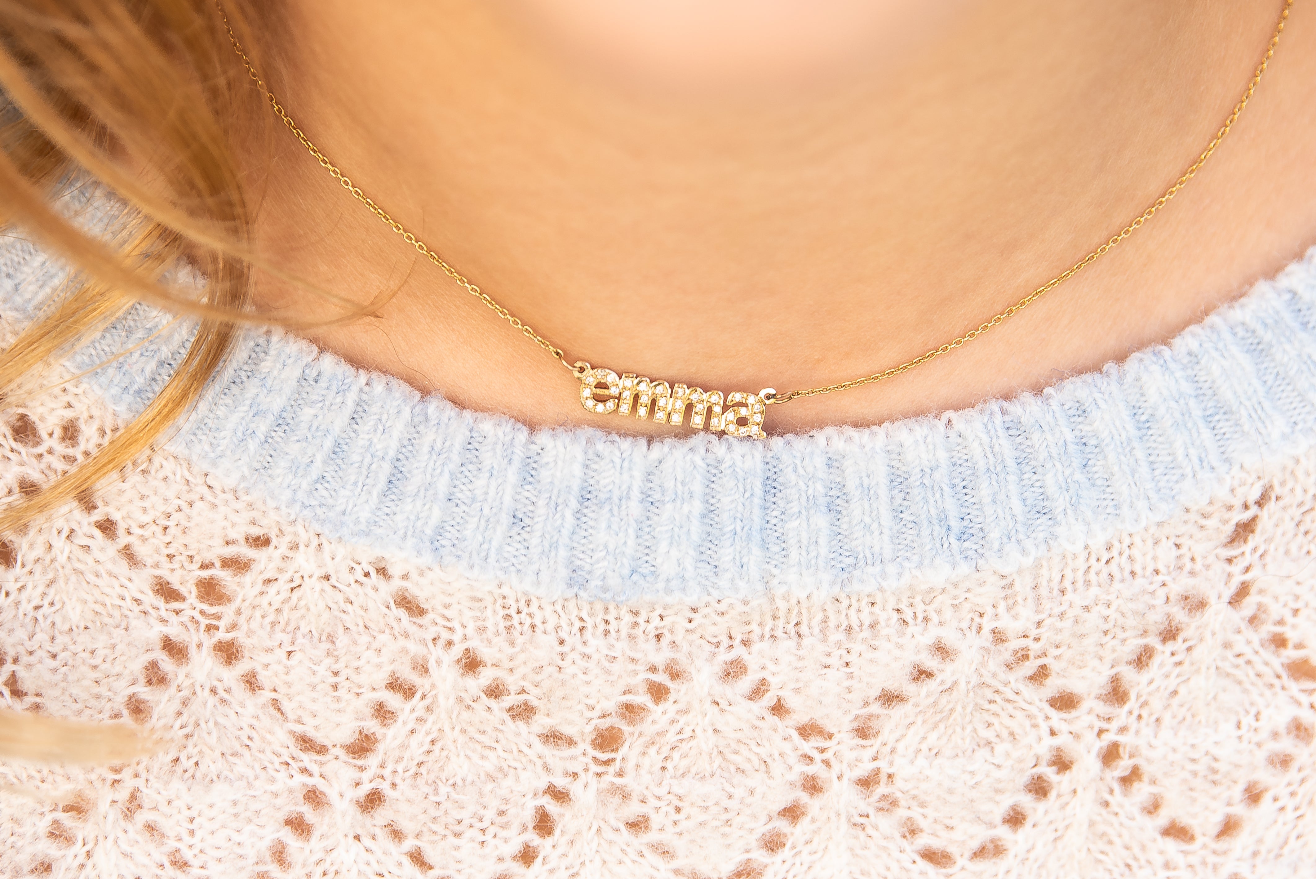 Emma Diamond Pave Necklace
