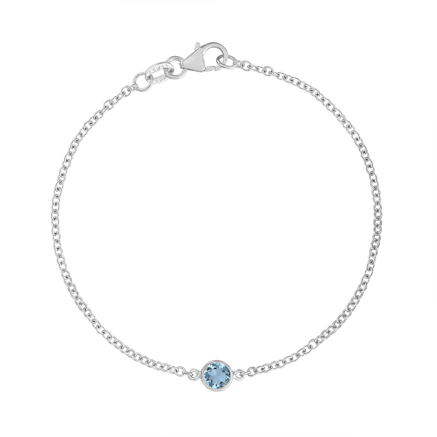 Bezel Birthstone Bracelet
