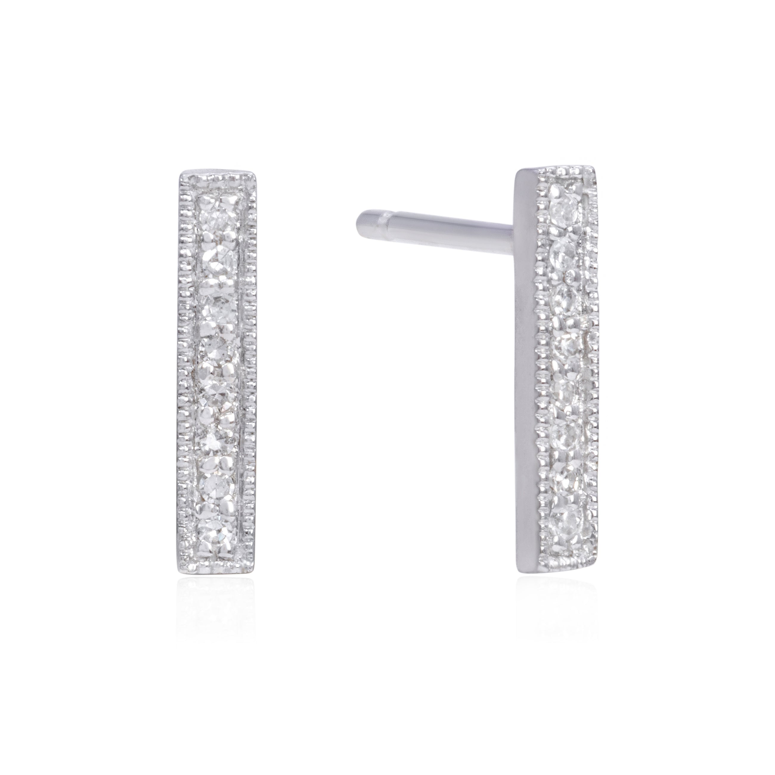 Diamond Bar Studs