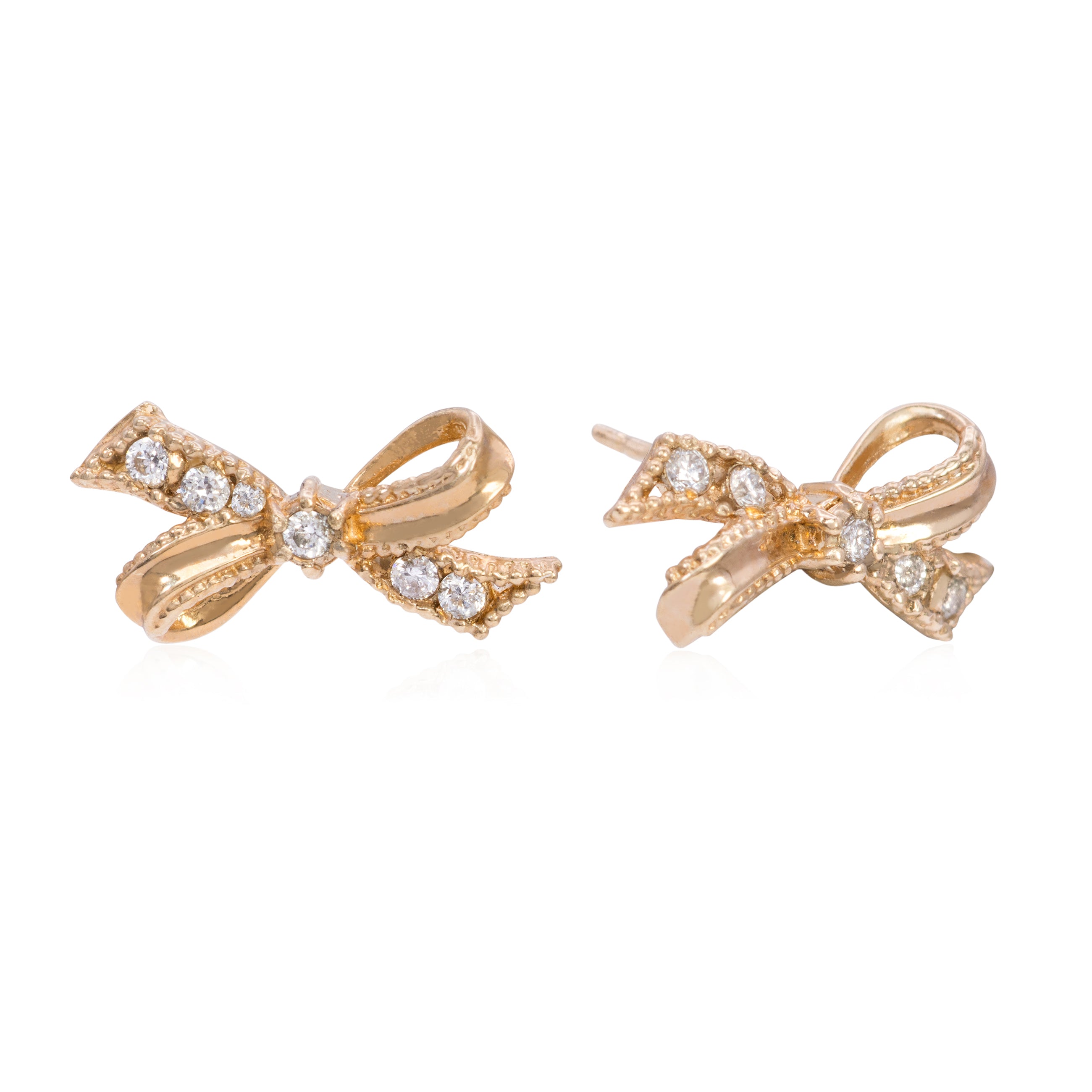 Diamond Bow Studs