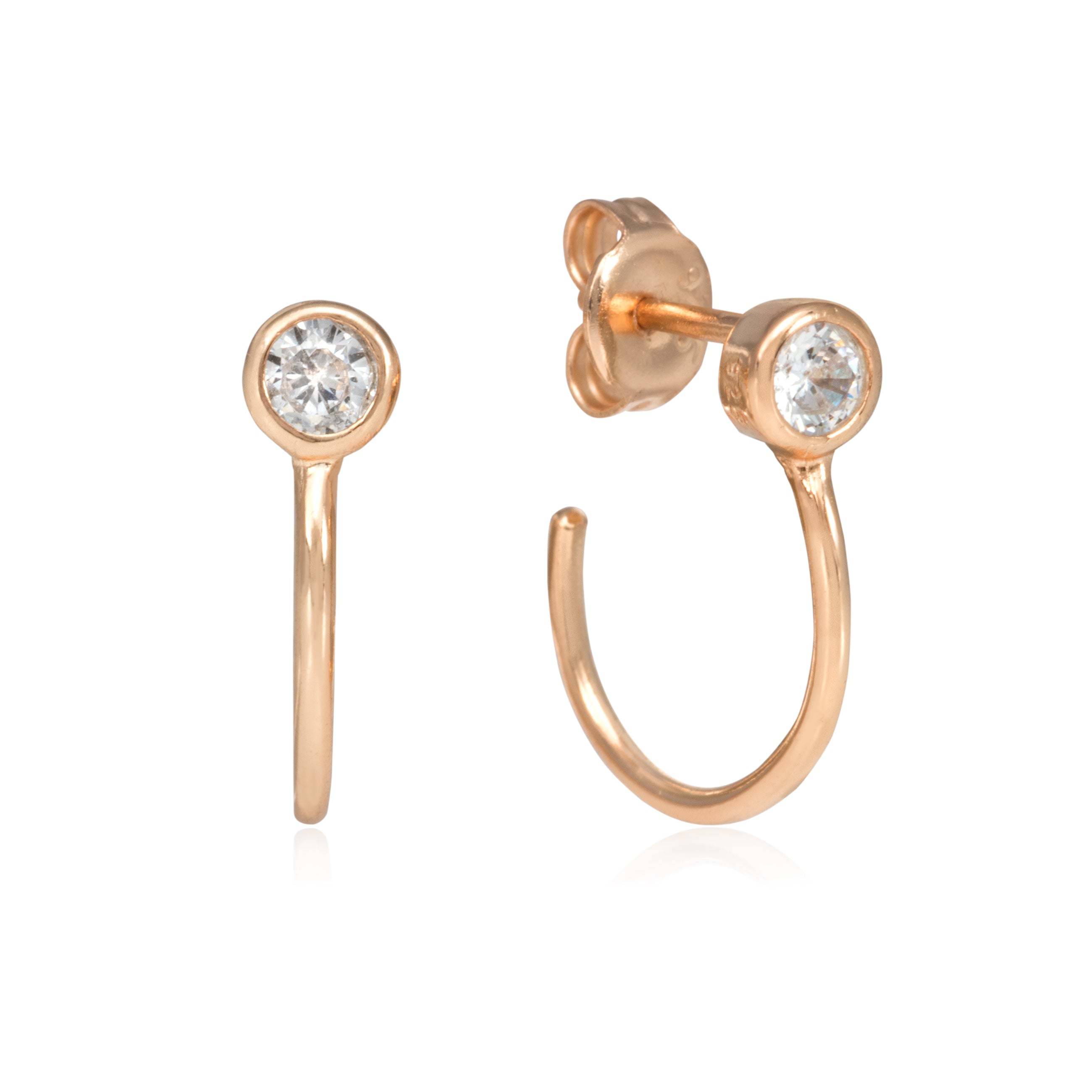 Sapphire Hoops