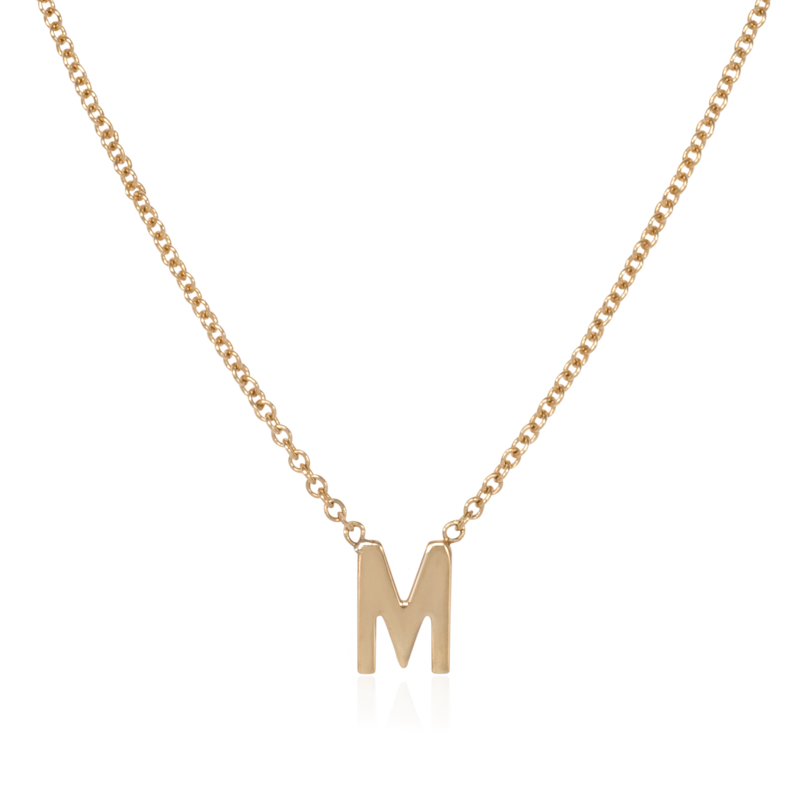 Megan Sans Serif Letter Necklace