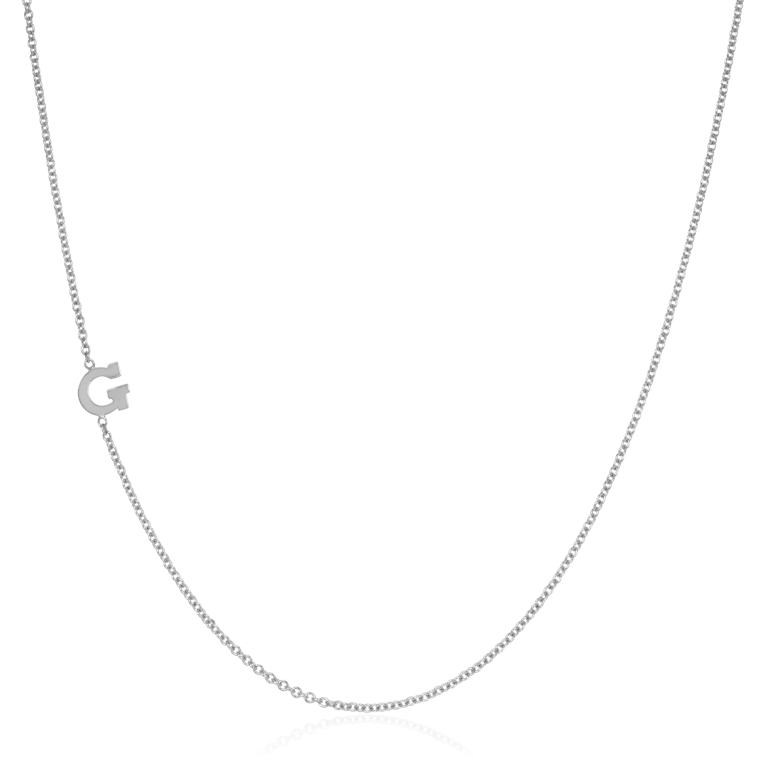 Block Mia Initial Necklace