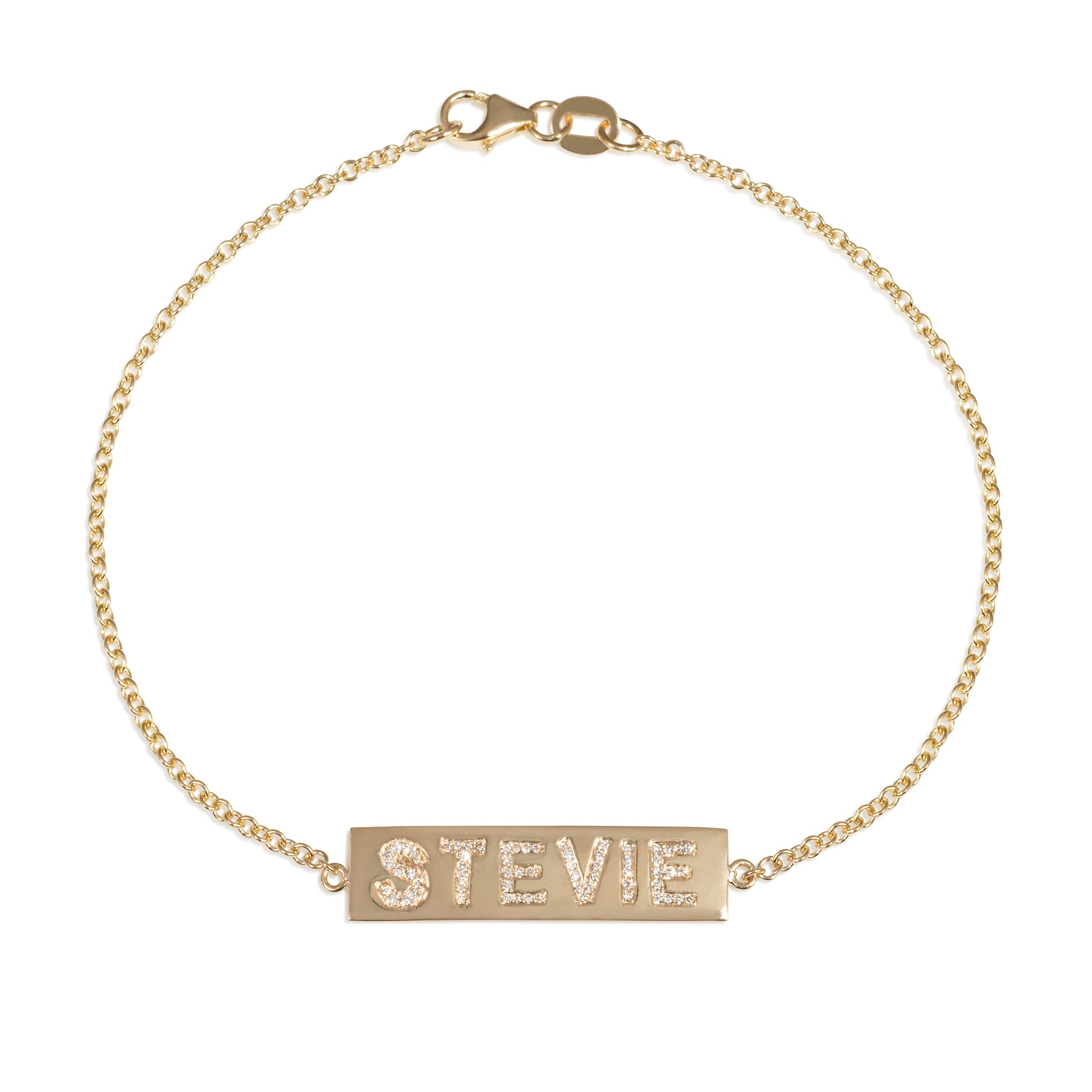 Block Pave Stevie Bracelet