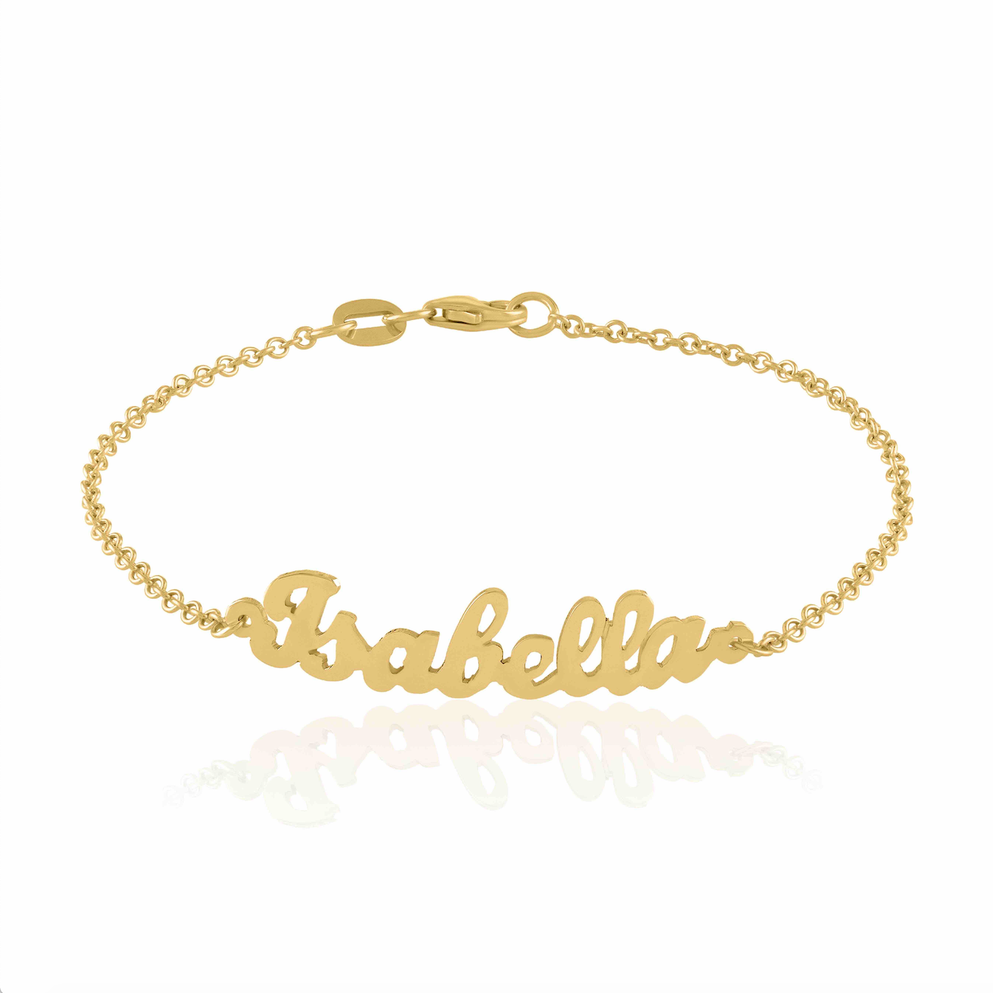 Isabella Script Name Bracelet