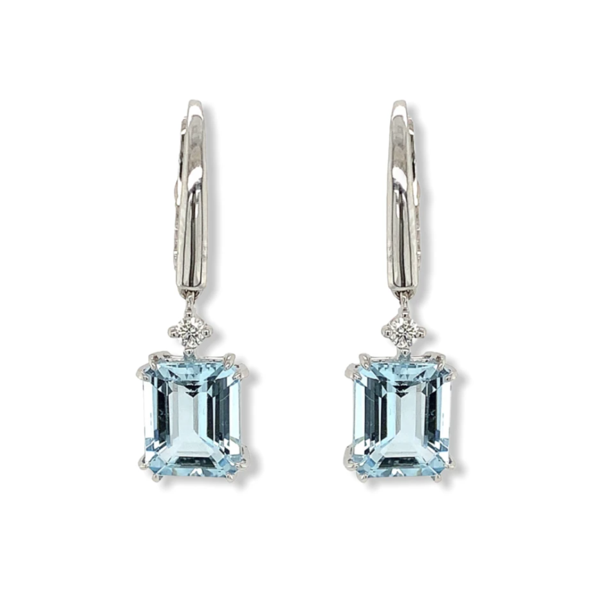 Aquamarine Drop Earrings