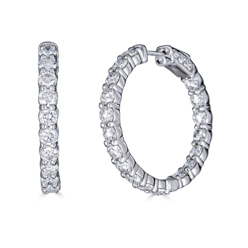 Classic Diamond Hoops (5.5tcw)