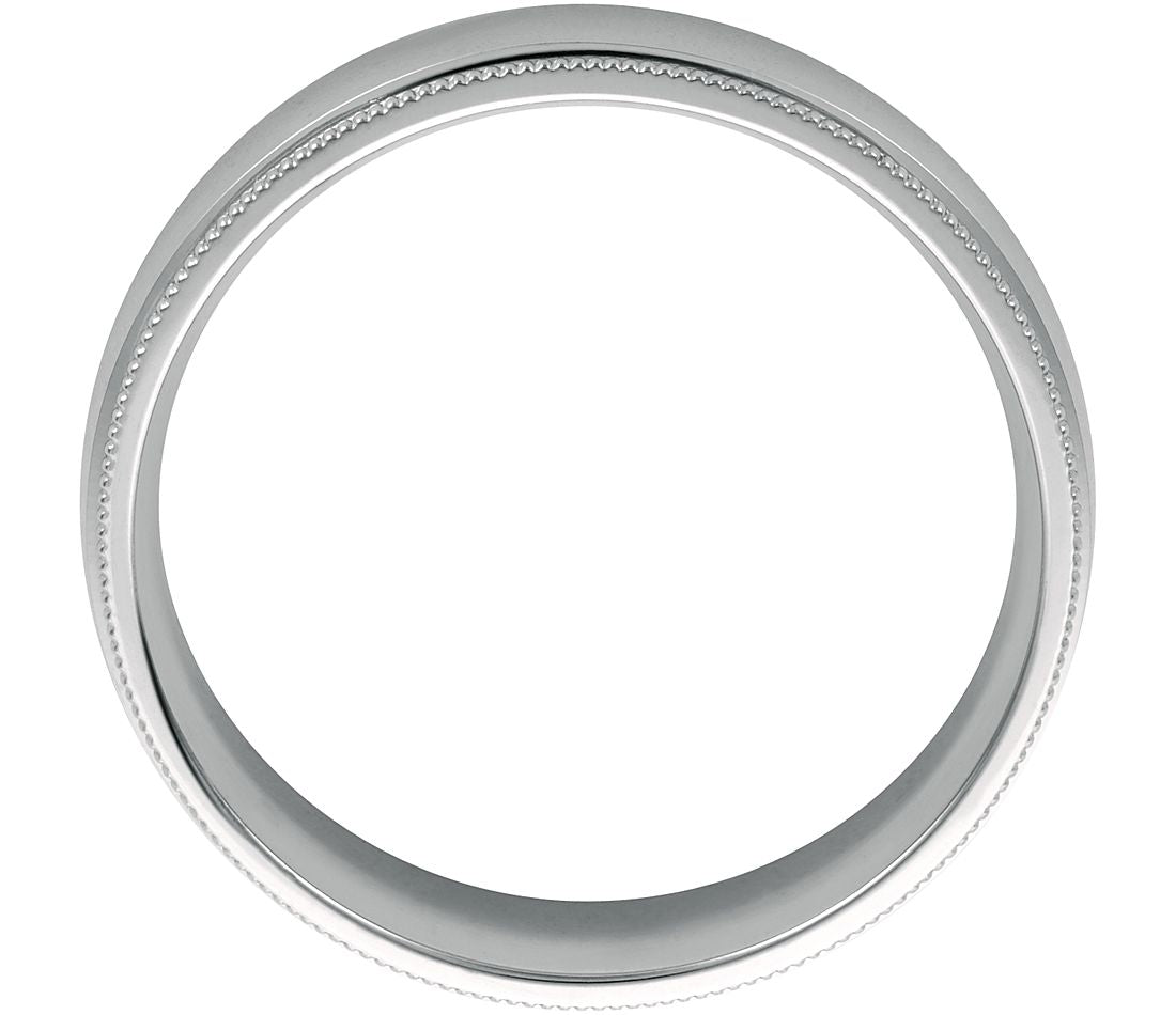 Milgrain Wedding Band