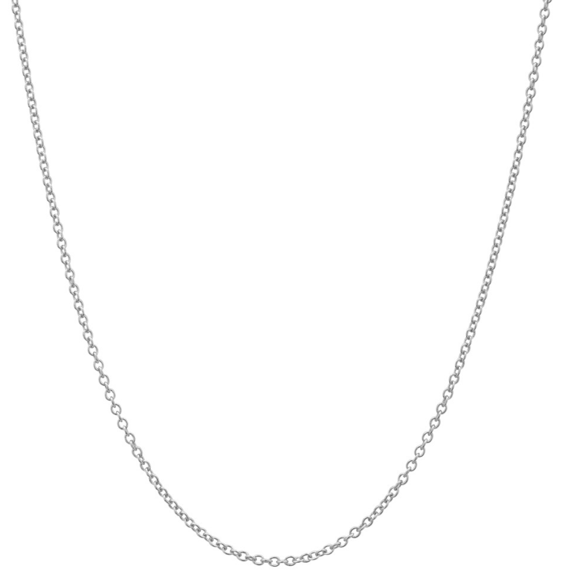 14k White Gold Chain Necklace
