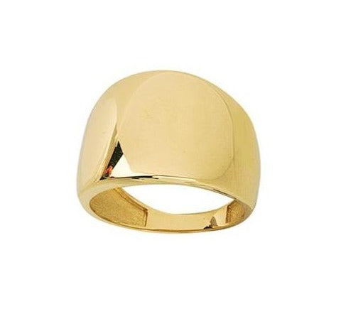 Wide Band Signet Ring