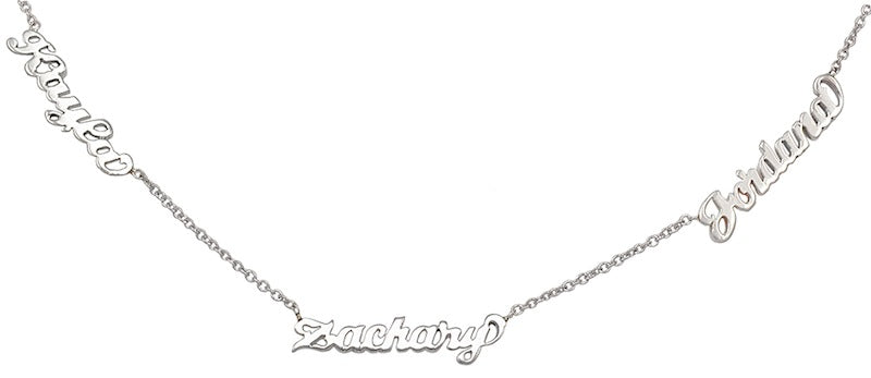 Maddie Script Multiple Name Necklace